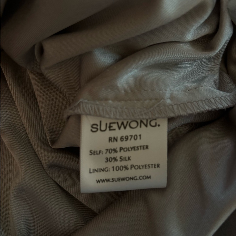2000s Y2K Vintage Silk Beaded Sue Wong Designer Dress - Picture 4 of 5